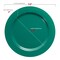 Solid Green Holiday Round Disposable Plastic Appetizer/Salad Plates - 7.5" (120 Plates)